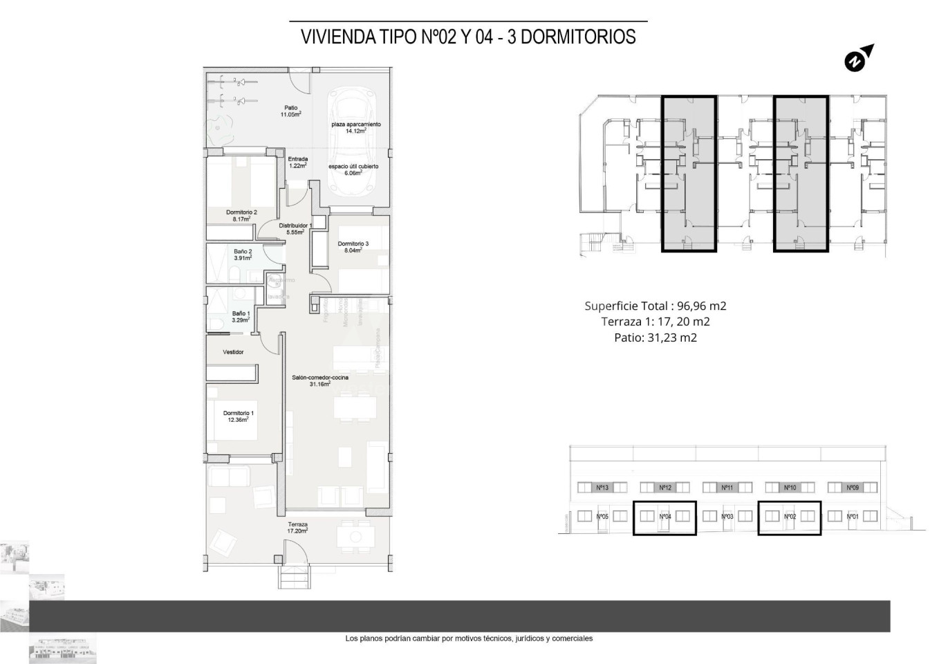 3 Schlafzimmer Bungalow in Pilar de la Horadada - WD54358 - 1