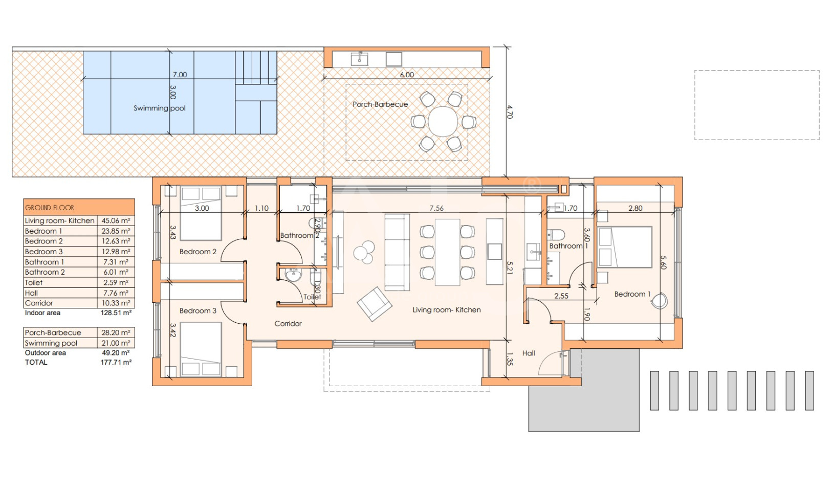 Villa de 3 chambres à El Caracolero - THE54741 - 1