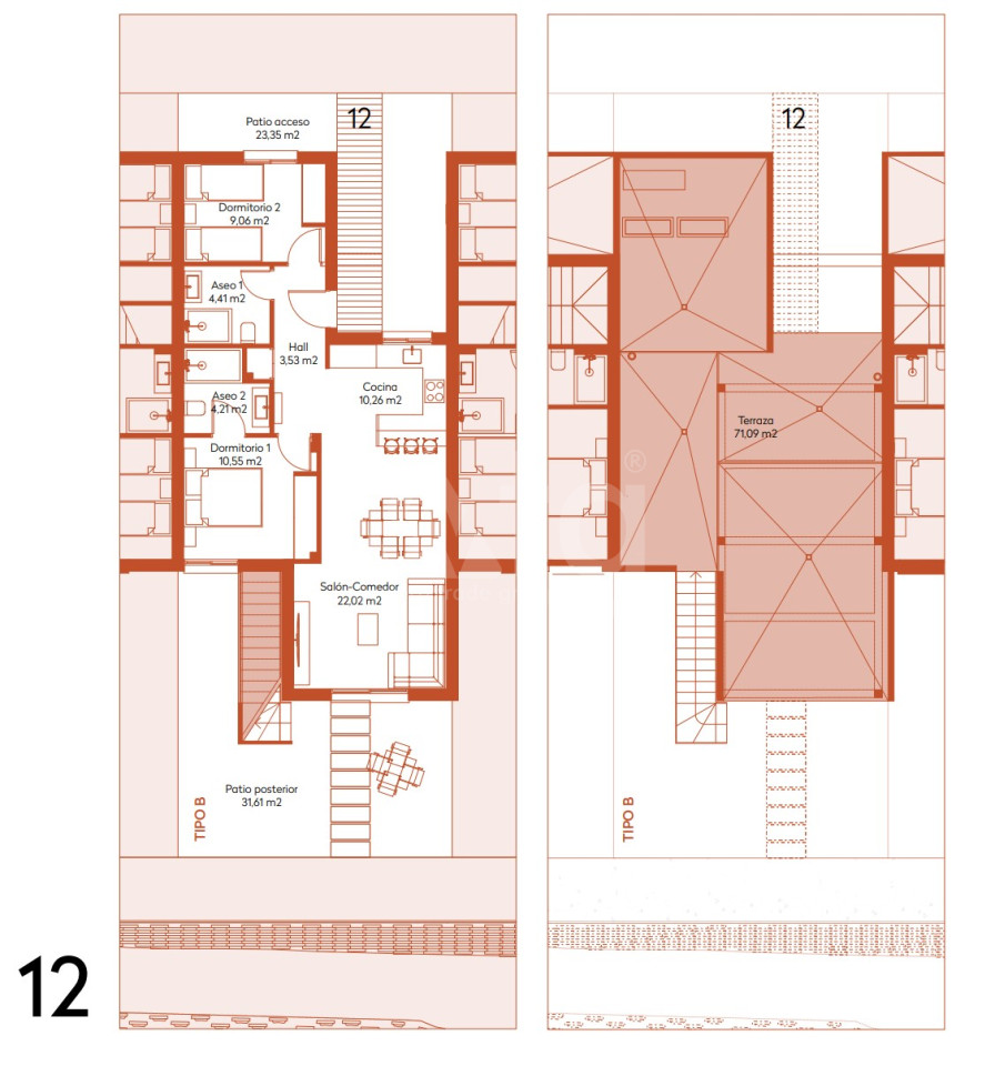 Townhouse de 2 chambres à El Caracolero - THE54758 - 1