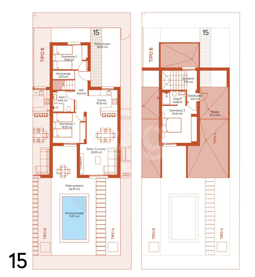 3 Schlafzimmer Reihenhaus in El Caracolero - THE54761 - 1
