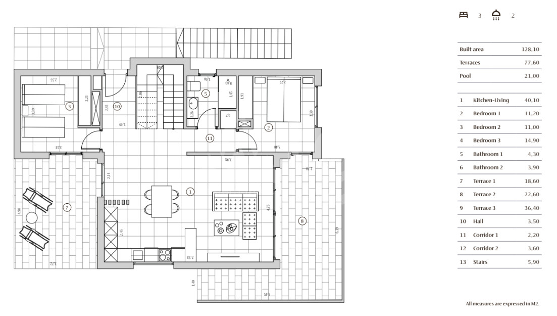 3 bedroom Villa in Finestrat - PT54783 - 2