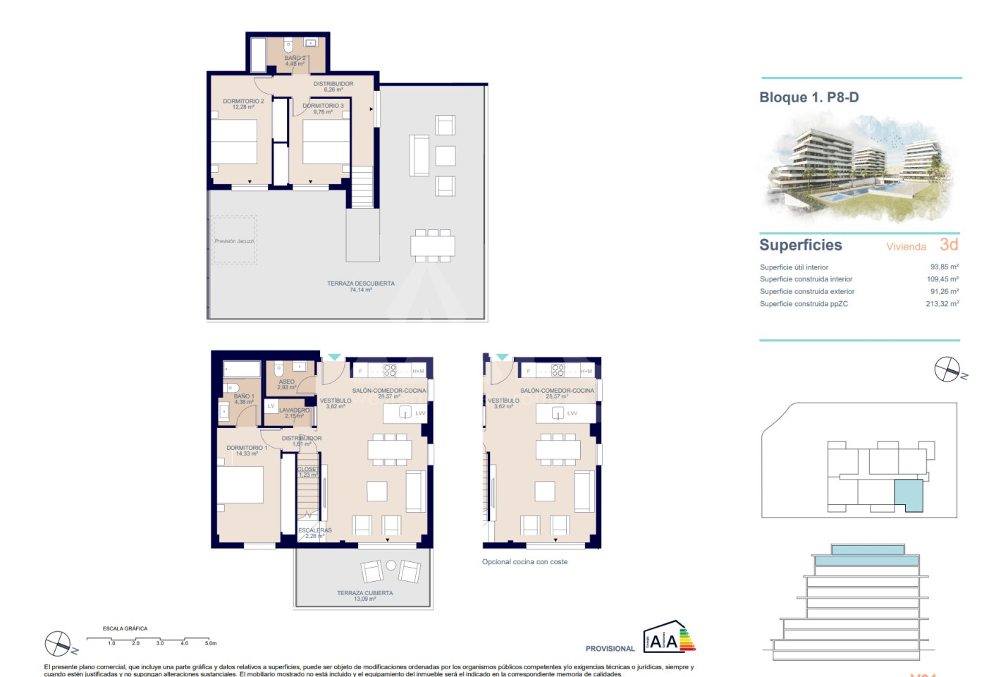 3 ložnice Penthouse v Villajoyosa - AEH54822 - 1