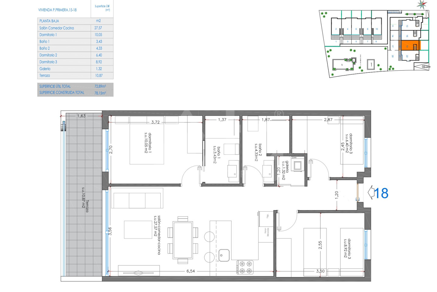 Apartamento de 2 habitaciones en Punta Prima - IV55093 - 1