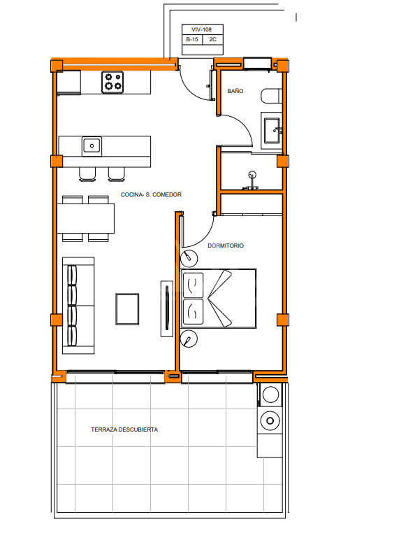 Penthouse cu 1 dormitor în Xeresa - AS55531 - 1