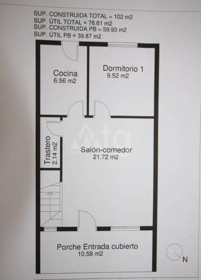 3 Schlafzimmer Reihenhaus in Ciudad Quesada - NHP55673 - 1