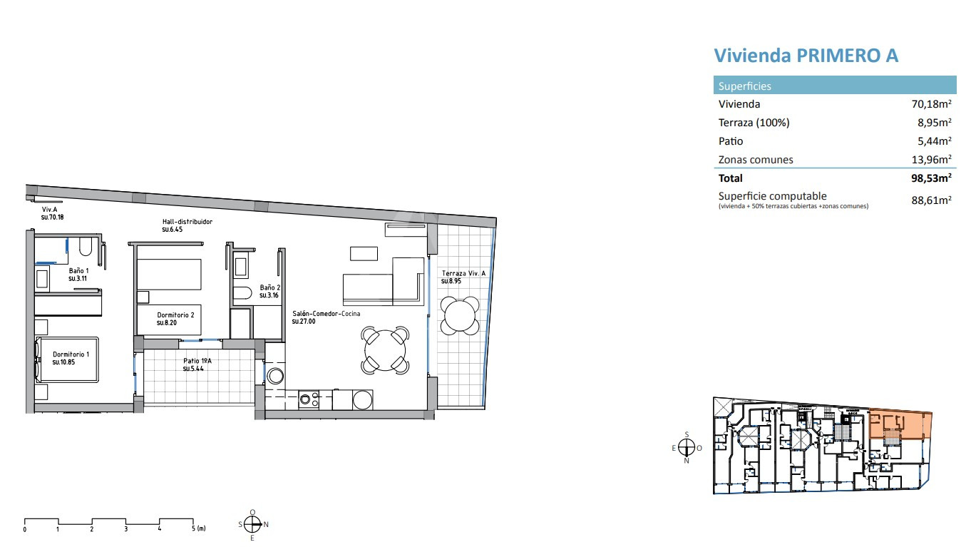 Apartamento de 2 habitaciones en Guardamar del Segura - EH55696 - 1