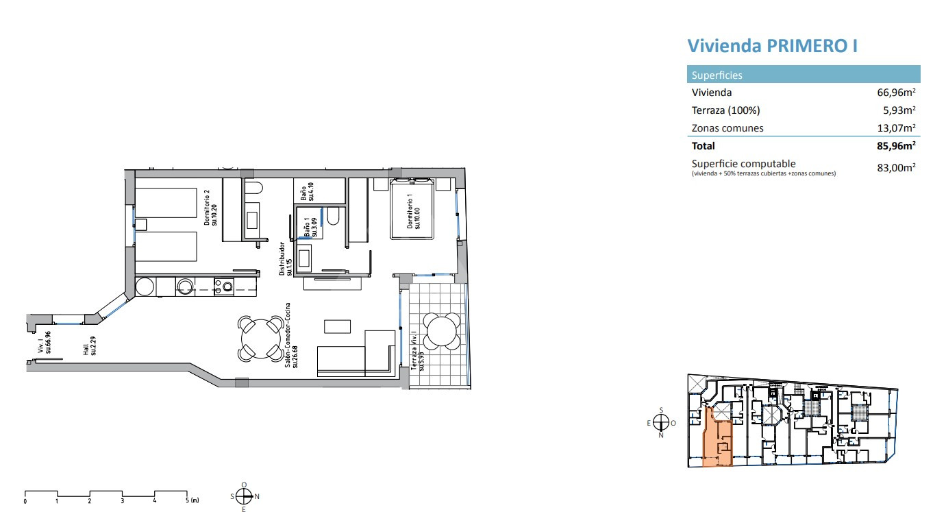 Apartamento de 2 habitaciones en Guardamar del Segura - EH55700 - 1