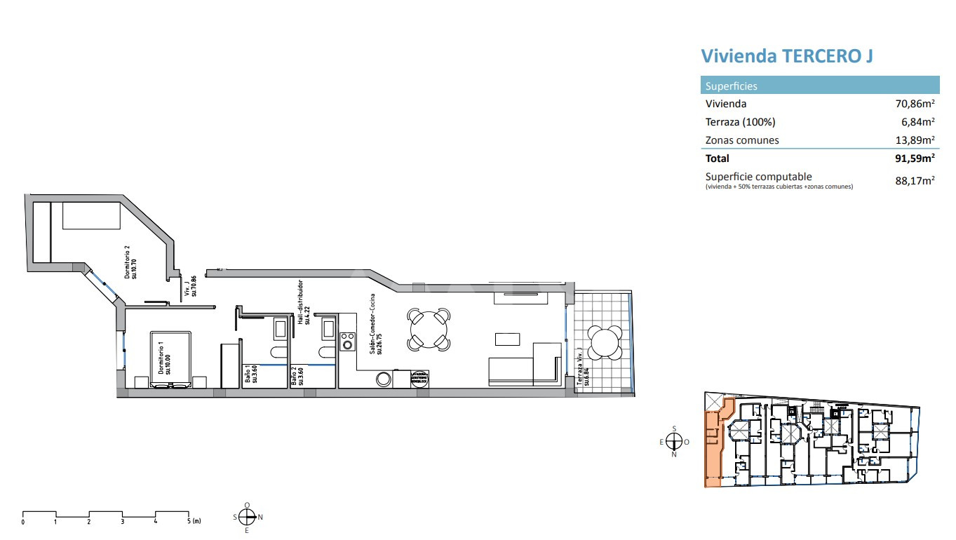 2 bedroom Apartment in Guardamar del Segura - EH55717 - 1