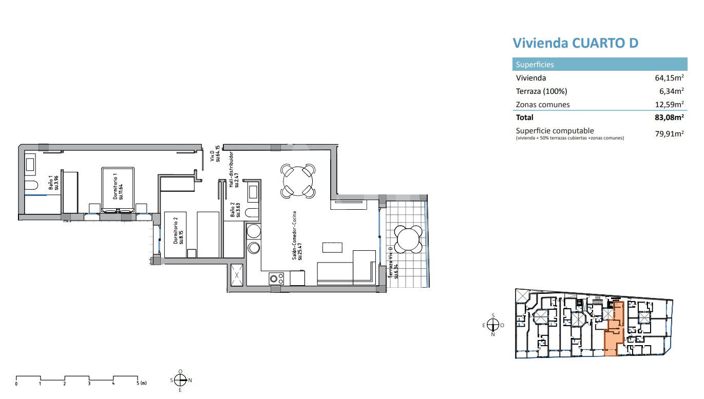 Penthouse cu 2 dormitoare în Guardamar del Segura - EH55720 - 1