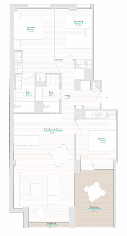 Appartement de 3 chambres à La Vila Joiosa - QUA55744 - 1