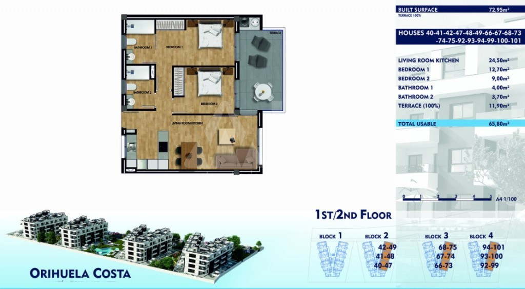 Appartement de 2 chambres à Villamartin - ELA55902 - 1