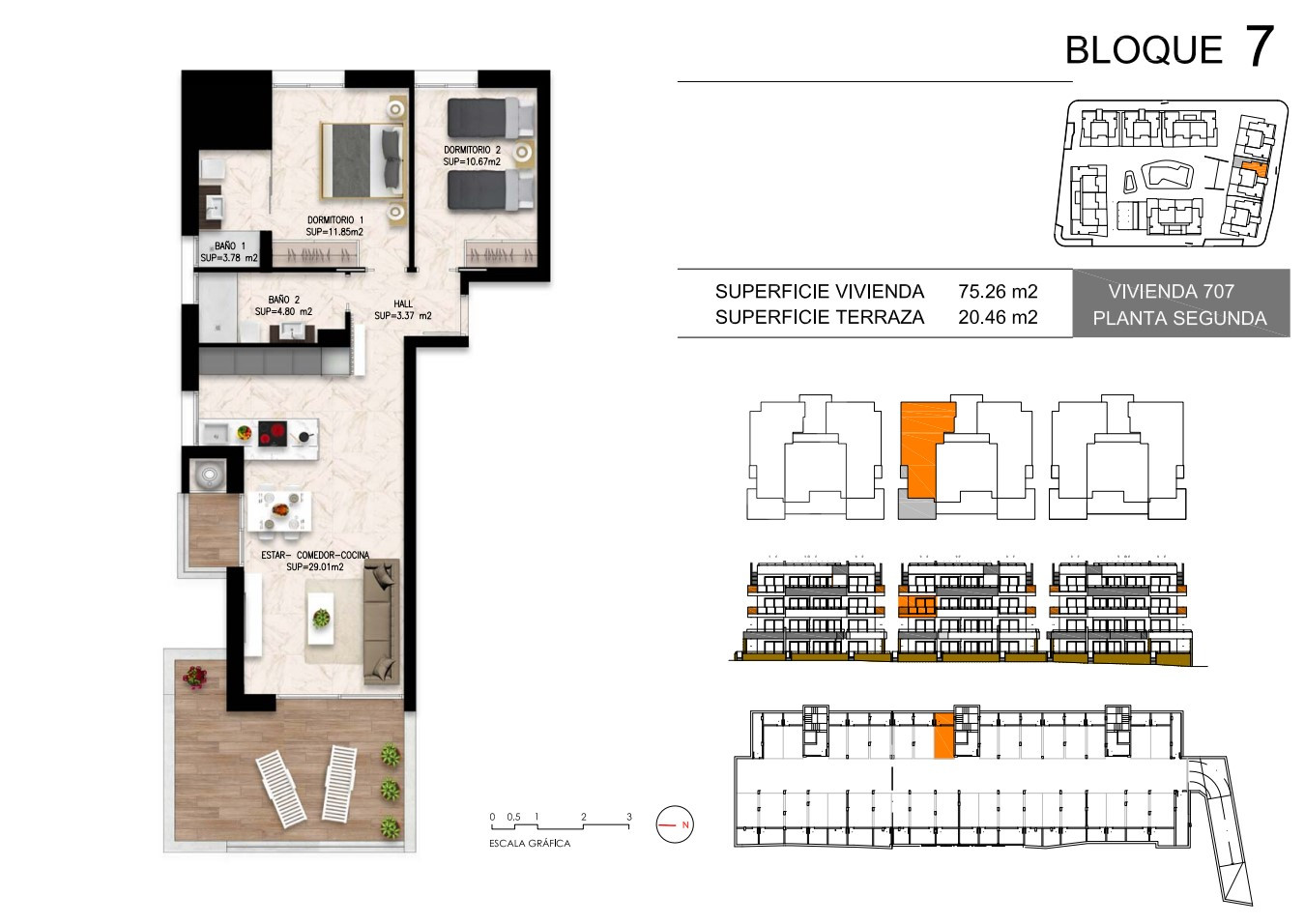 Apartamento de 2 habitaciones en Playa Flamenca - DI55958 - 1