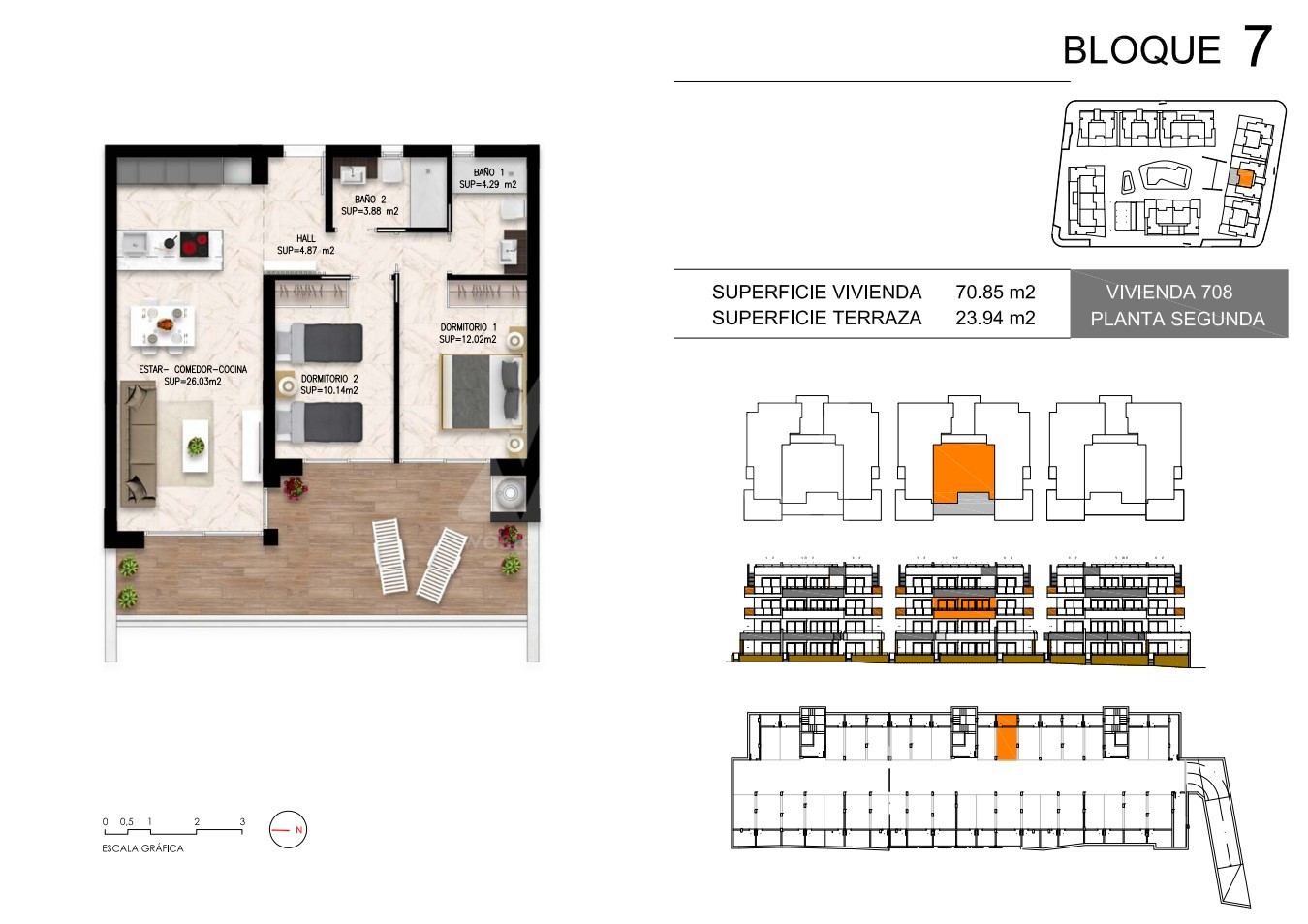 Apartamento de 2 habitaciones en Playa Flamenca - DI55959 - 1