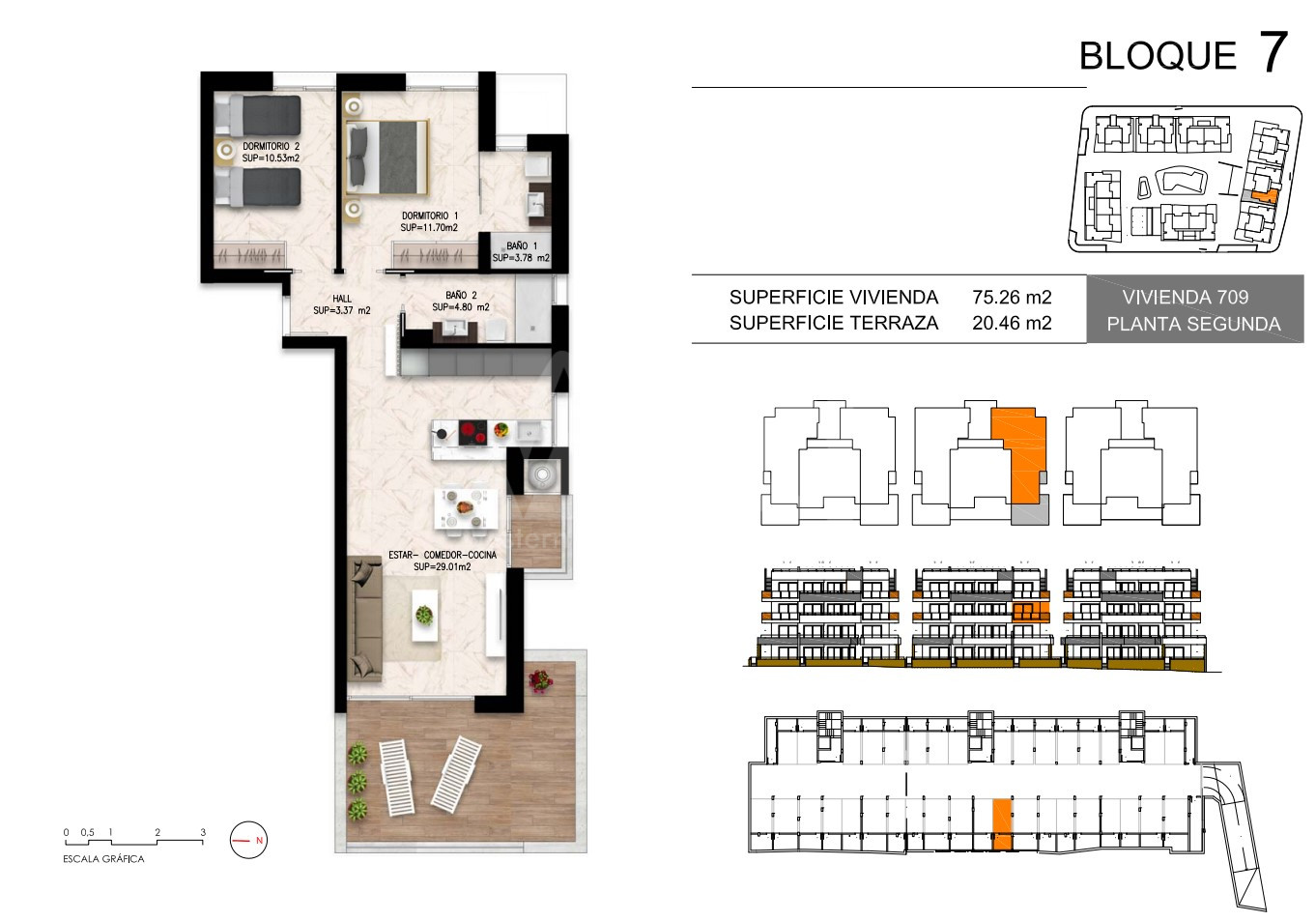 Apartamento de 2 habitaciones en Playa Flamenca - DI55960 - 1