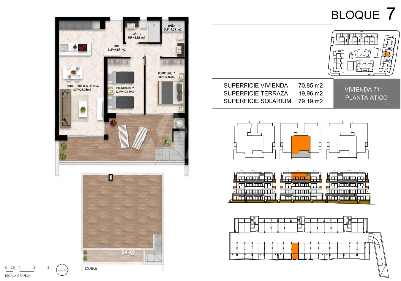 Ático de 2 habitaciones en Playa Flamenca - DI55962 - 1