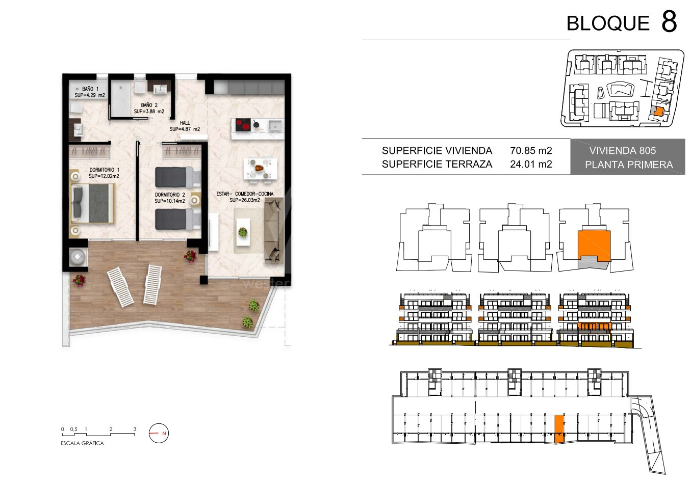 Apartamento de 2 habitaciones en Playa Flamenca - DI55968 - 1