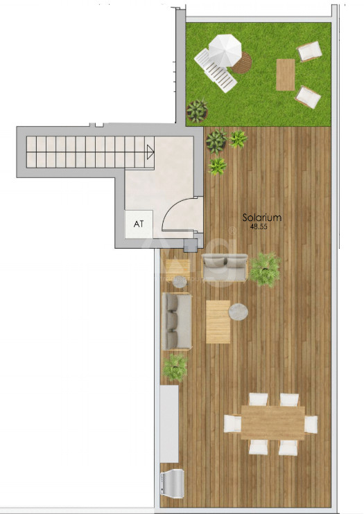 Penthouse cu 3 dormitoare în Santa Pola - US55998 - 2