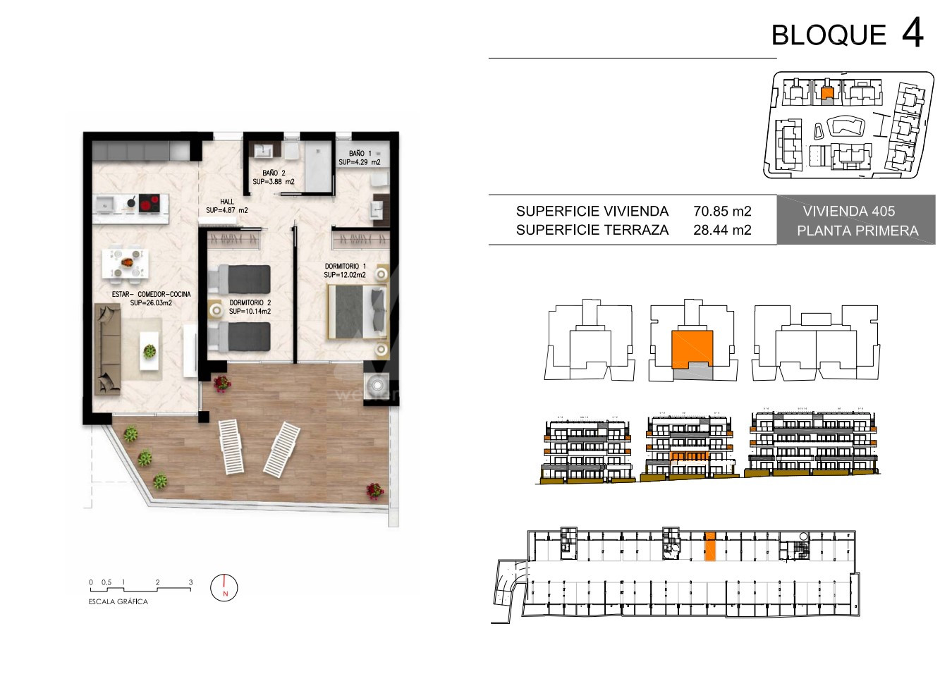 Apartamento de 2 habitaciones en Playa Flamenca - DI56037 - 1