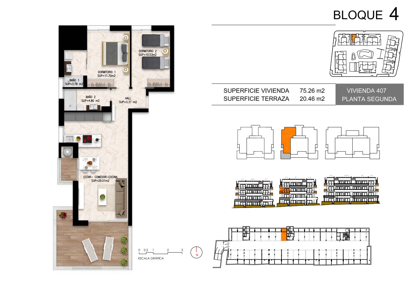 Apartament cu 2 dormitoare în Playa Flamenca - DI56039 - 1
