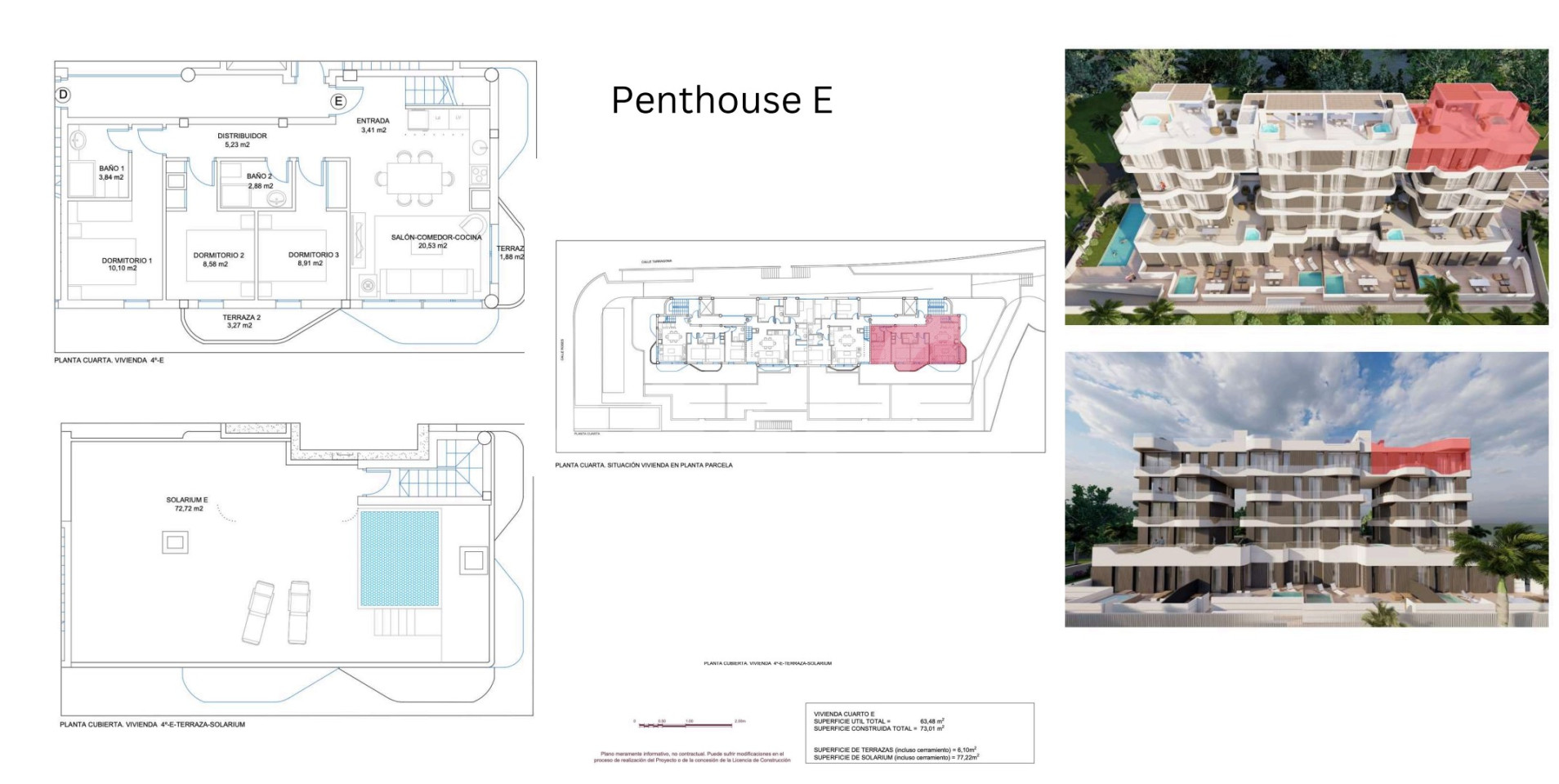 Penthouse cu 3 dormitoare în El Campello - CWG56365 - 1