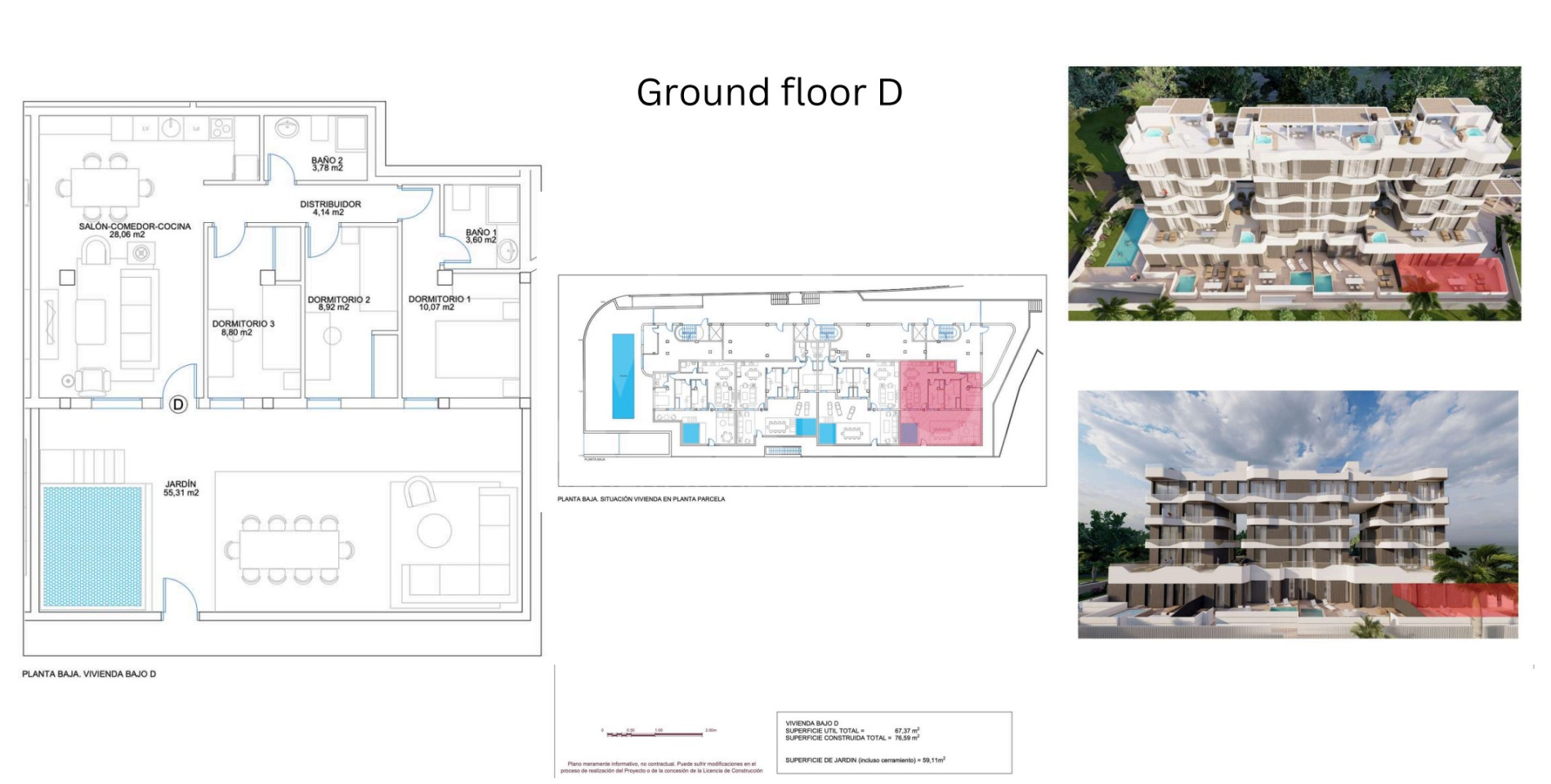 Apartamento de 3 habitaciones en El Campello - CWG56370 - 1