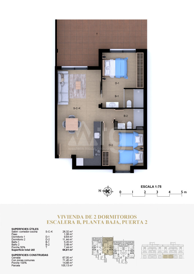 Apartamento de 2 habitaciones en Denia - MTZ56619 - 1