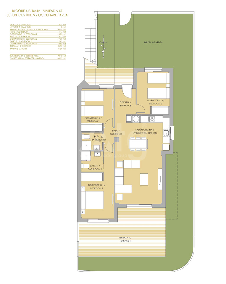 3 Schlafzimmer Bungalow in Vistabella - VG56794 - 1