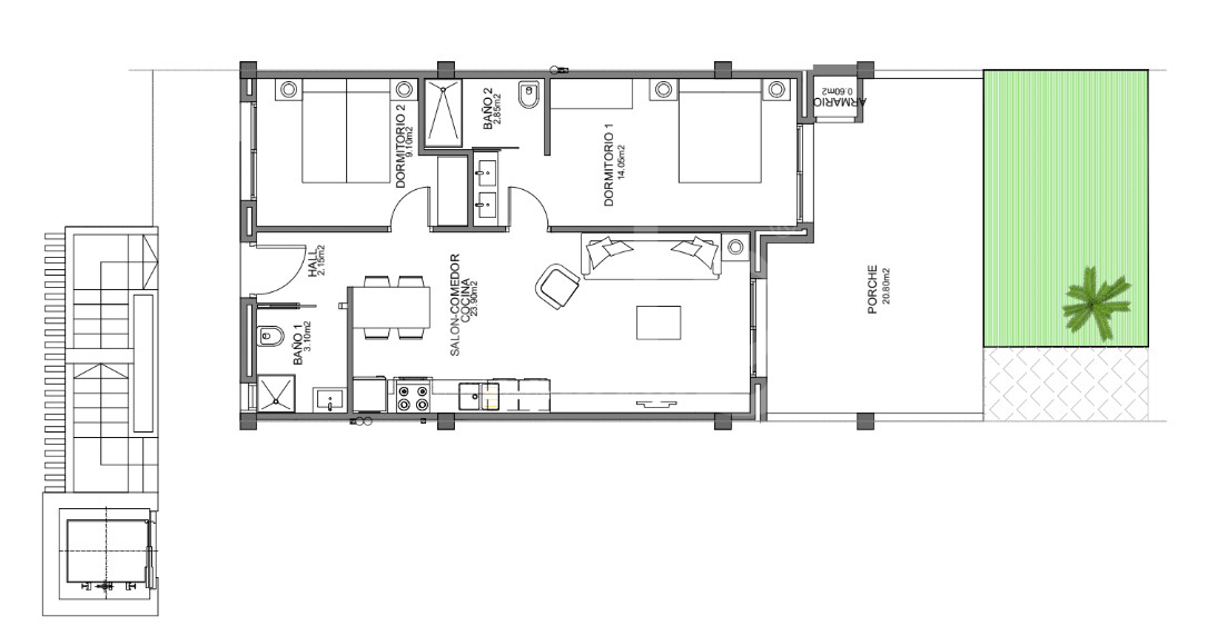 Apartament cu 2 dormitoare în Guardamar del Segura - CN56813 - 1