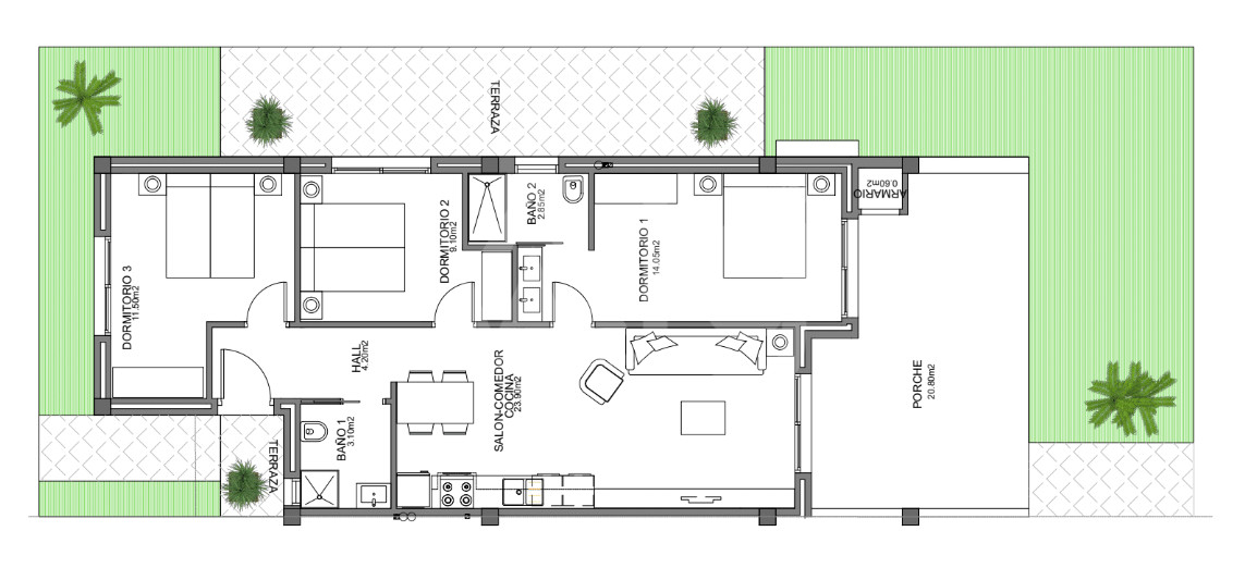 Apartament cu 2 dormitoare în Guardamar del Segura - CN56820 - 1
