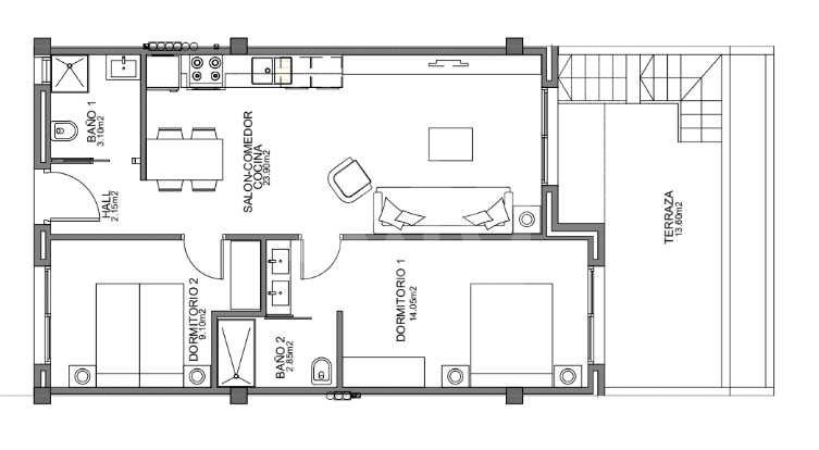 2 bedroom Penthouse in Guardamar del Segura - CN56831 - 2