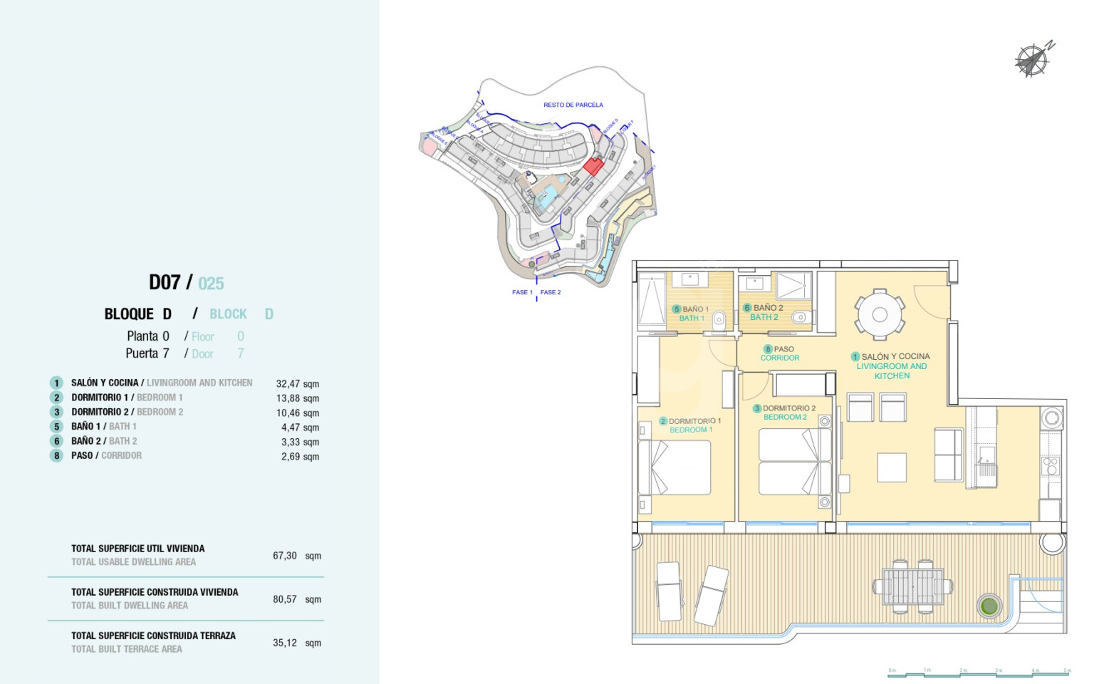 Апартаменты в Агилас, 2 спальни - QUA56839 - 1