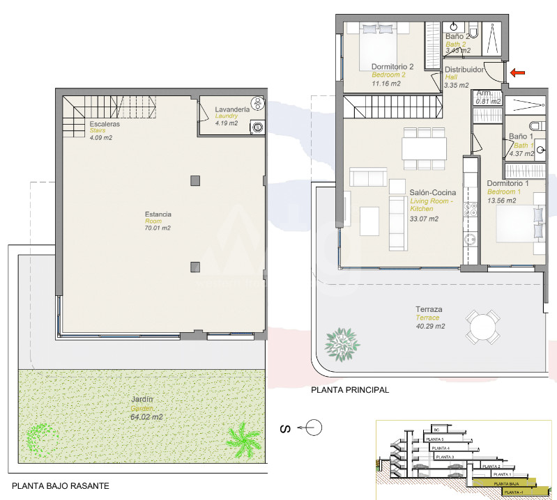 Casă Duplex cu 2 dormitoare în Finestrat - CAM56858 - 1