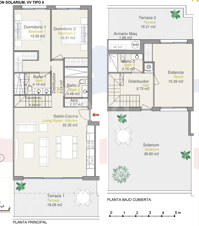 Duplex de 2 habitaciones en Finestrat - CAM56873 - 1