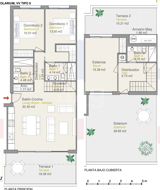 Duplex de 2 habitaciones en Finestrat - CAM56874 - 1