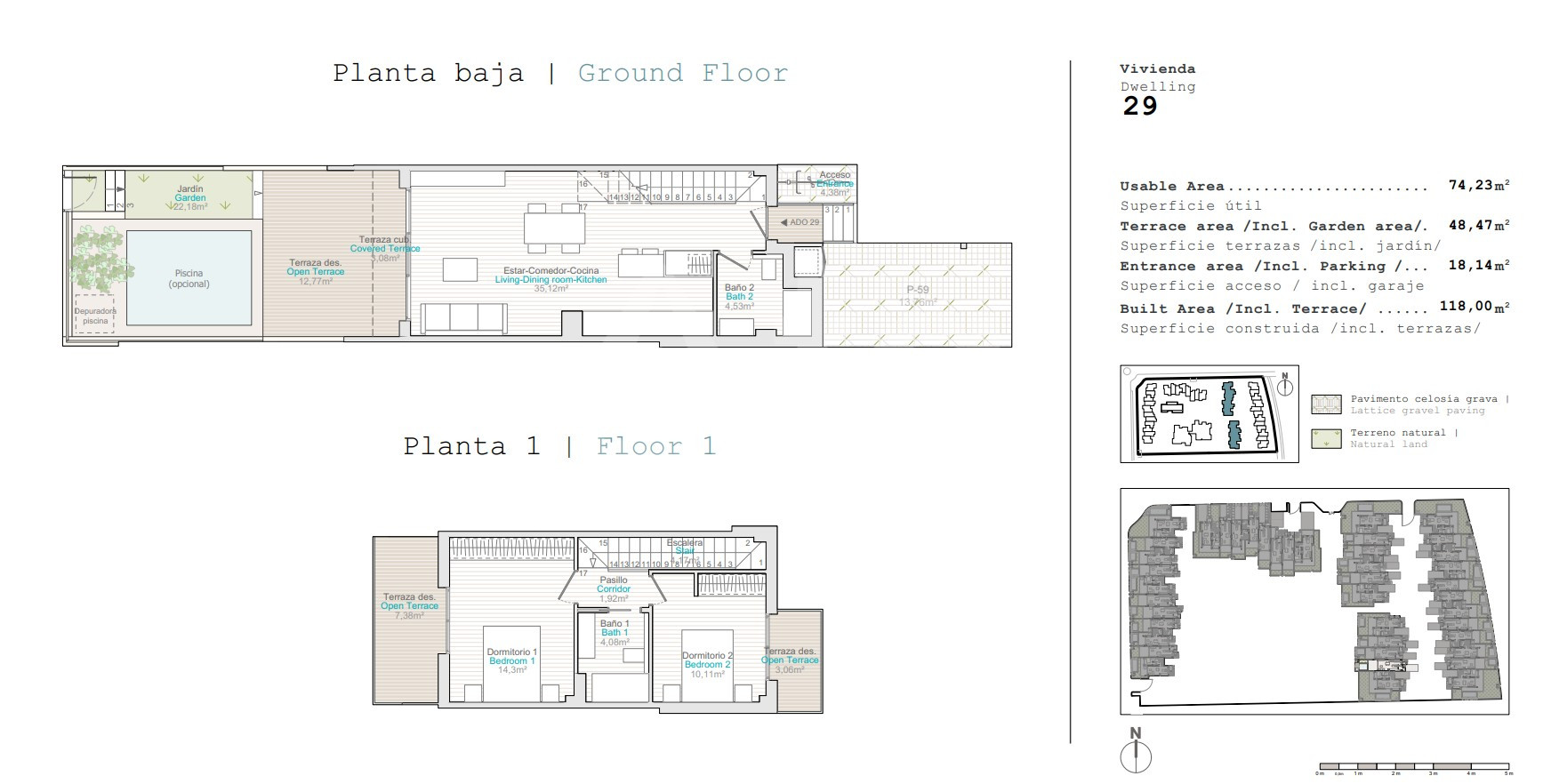 2 Schlafzimmer Reihenhaus in Denia - QUA56888 - 1