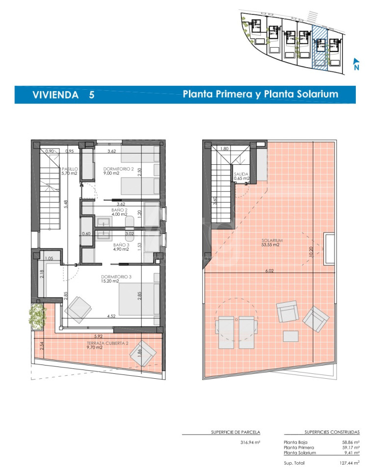 Villa de 3 habitaciones en Lo Romero - NS57151 - 2