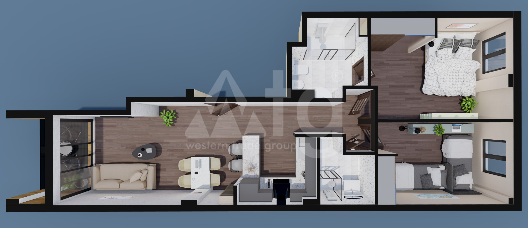 Apartament cu 2 dormitoare în Pilar de la Horadada - RLG57288 - 2