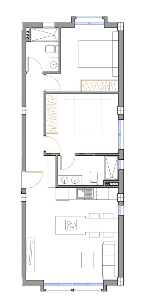 2 Schlafzimmer Appartement in San Pedro del Pinatar - GU57320 - 1