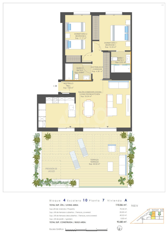 2 Schlafzimmer Penthouse-Wohnung in Dehesa de Campoamor - UBA57430 - 1