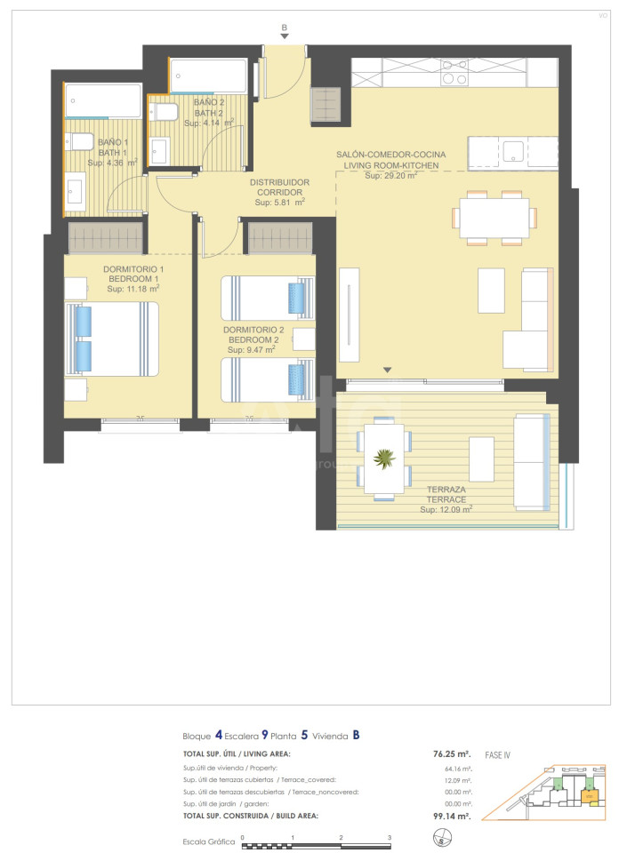 2 bedroom Apartment in Dehesa de Campoamor - UBA57445 - 1