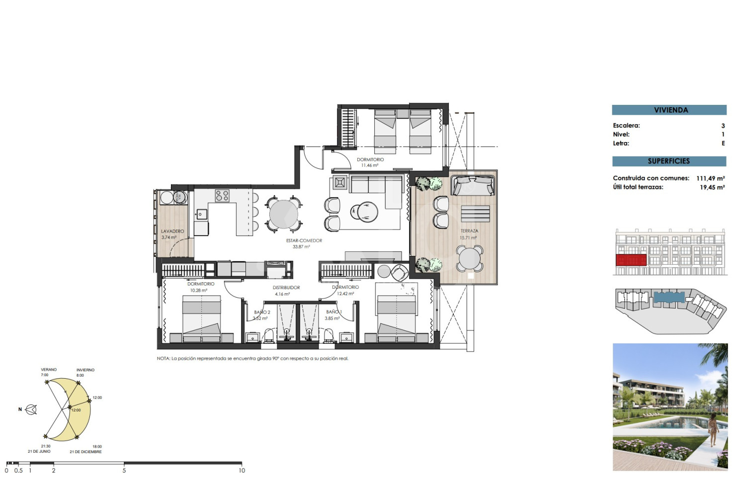 3 bedroom Apartment in Santa Rosalia - TN57462 - 1