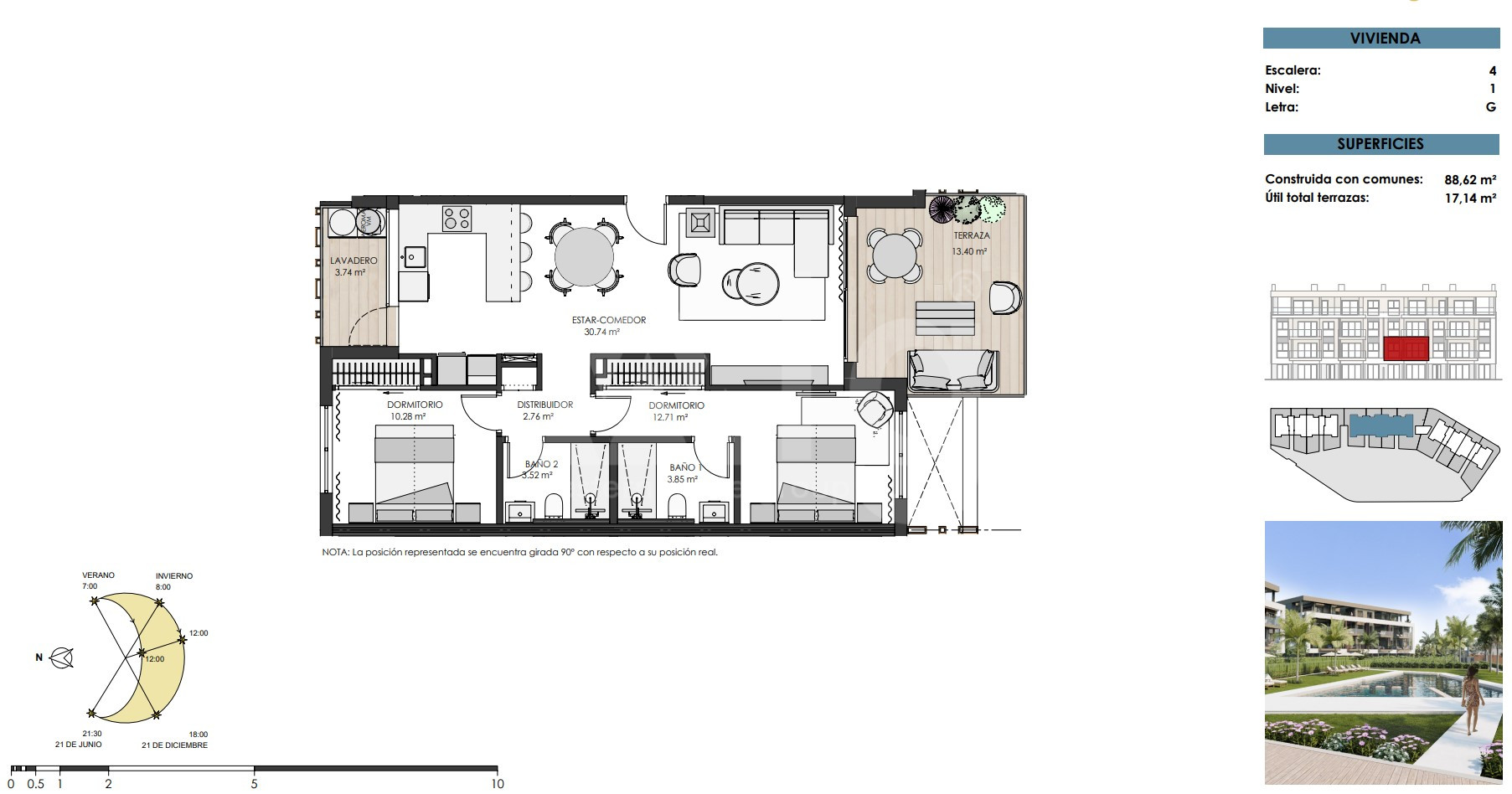 2 bedroom Apartment in Santa Rosalia - TN57464 - 1