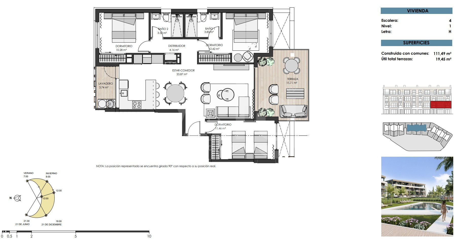 3 bedroom Apartment in Santa Rosalia - TN57465 - 1