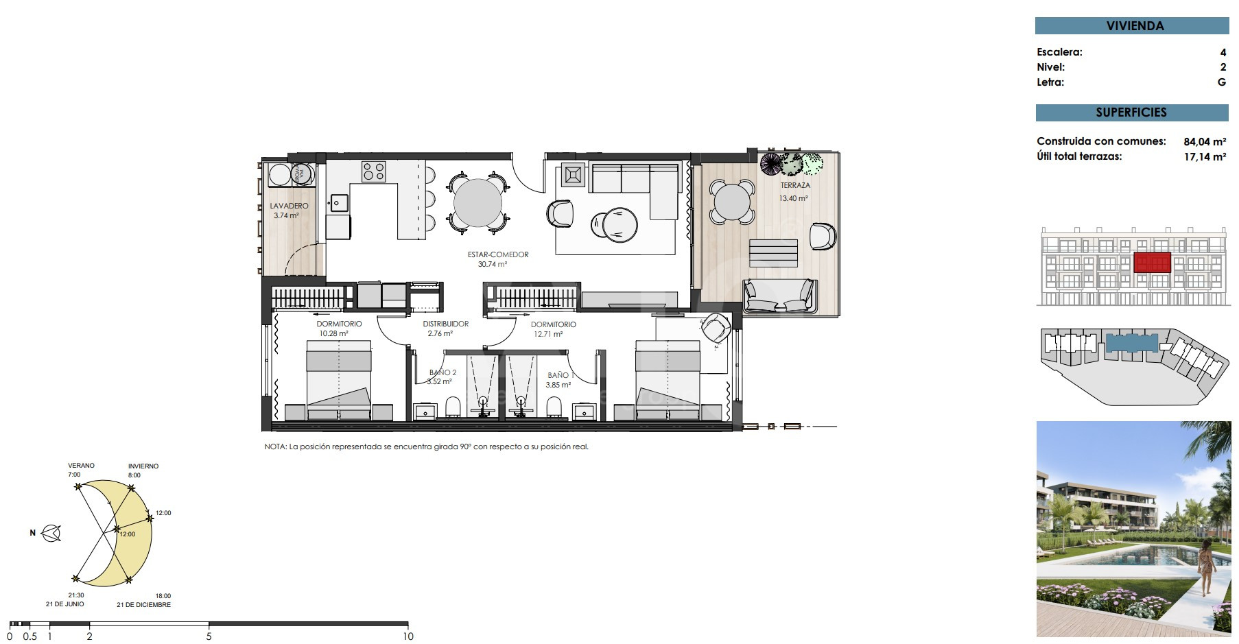 2 bedroom Apartment in Santa Rosalia - TN57468 - 1