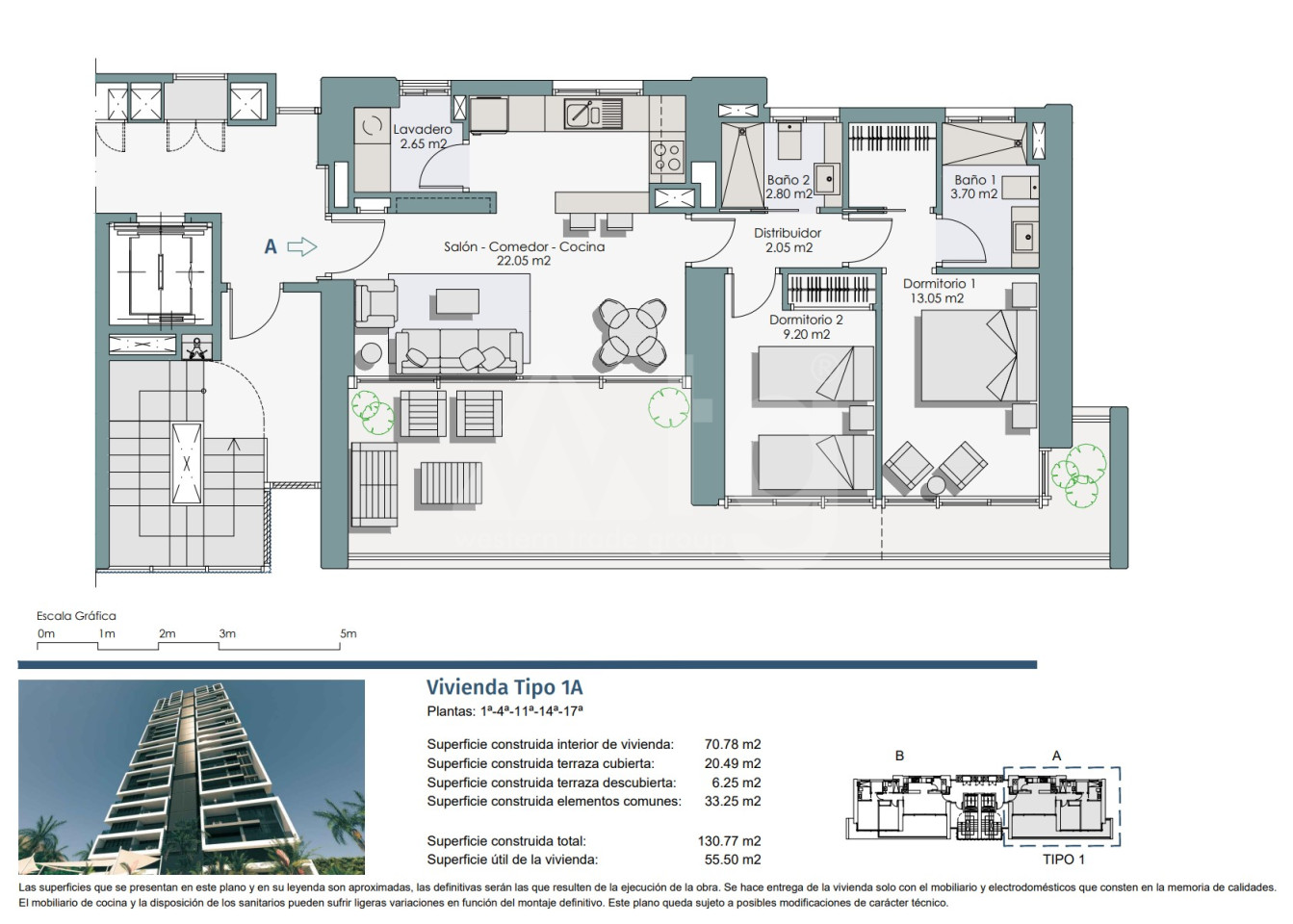 2 ložnice Apartmán v Benidorm - GF57769 - 1