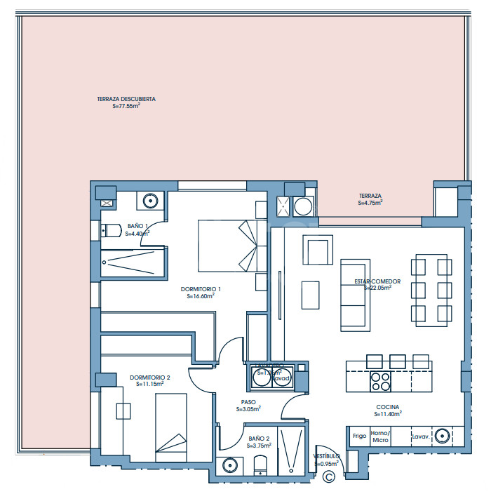Appartement de 2 chambres à Murcia - UPP58121 - 1