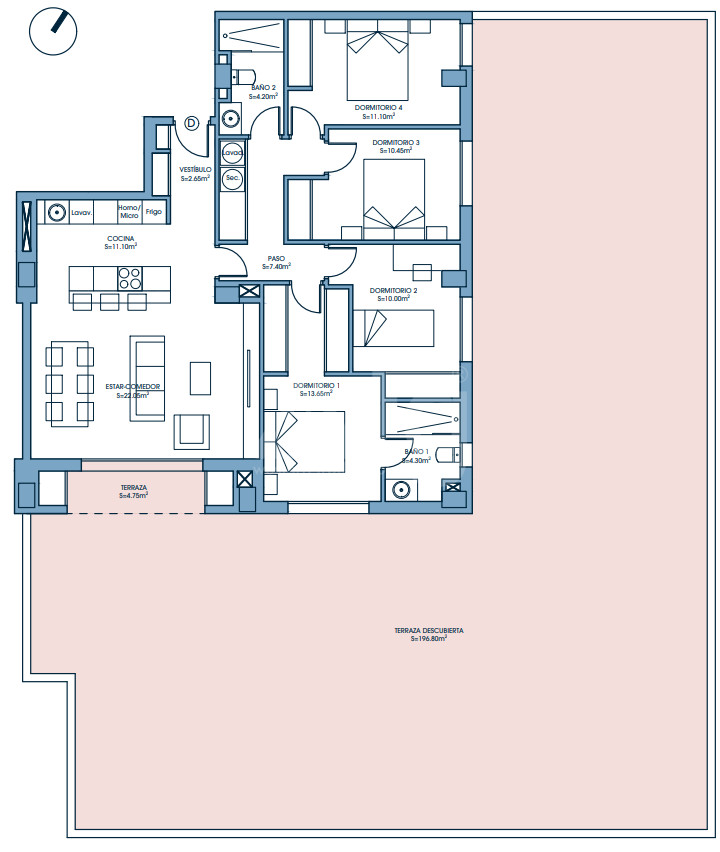 Appartement de 4 chambres à Murcia - UPP58123 - 1