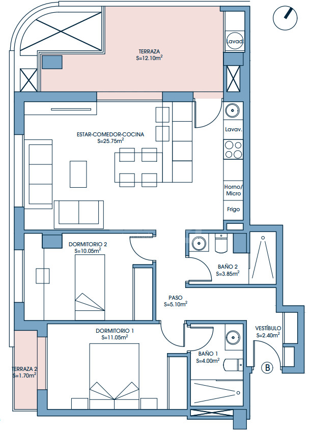 2 bedroom Apartment in Murcia - UPP58125 - 1