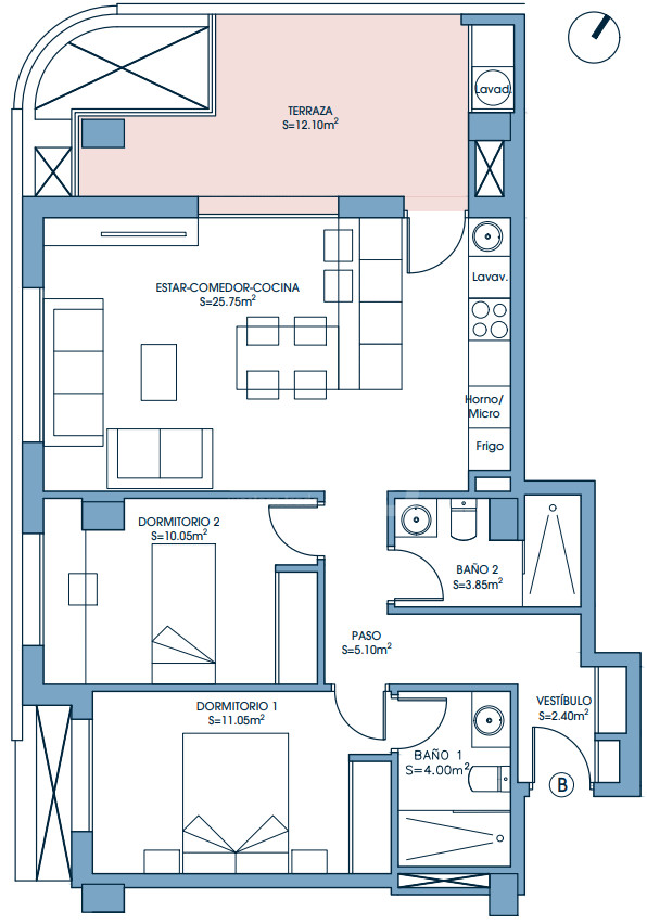 2 bedroom Apartment in Murcia - UPP58131 - 1