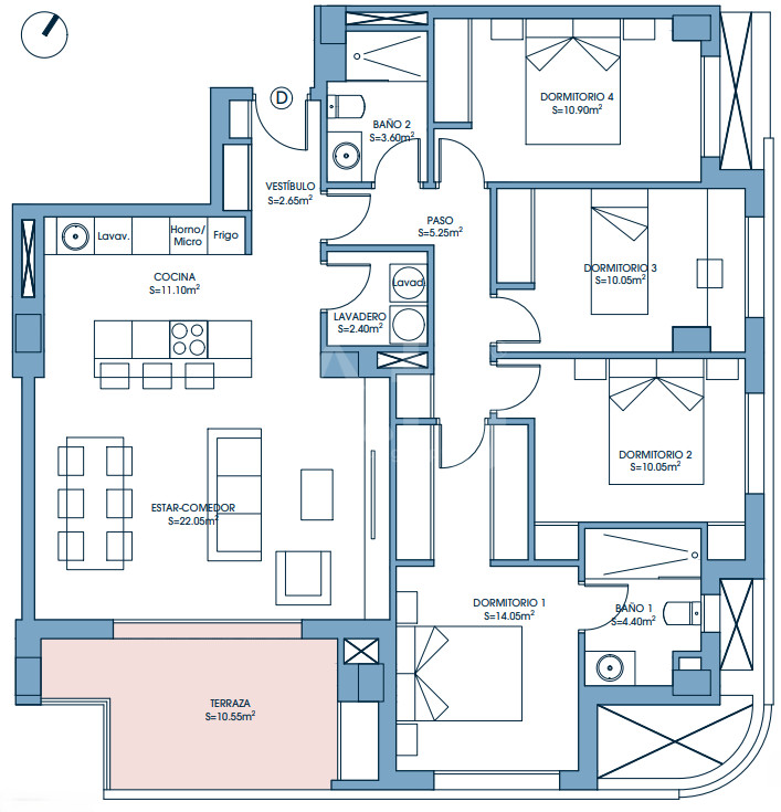 4 bedroom Apartment in Murcia - UPP58144 - 1